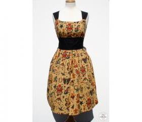 Handmade Vintage Tattoo Art Pinup Rockabilly Dress