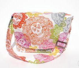 Handmade Day Of The Dead 'Papel Picado' Messenger Bag