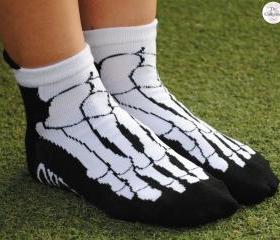'Coffin Banned Skeleton Rebels Foot' Over Kill Socks